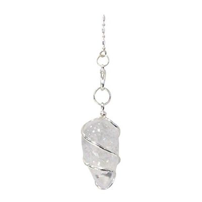 Péndulo espiral y cristal de roca