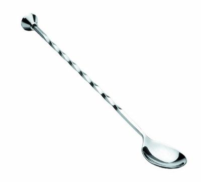 LACOR 28 cm Stainless Steel Twisted Cocktail Spoon