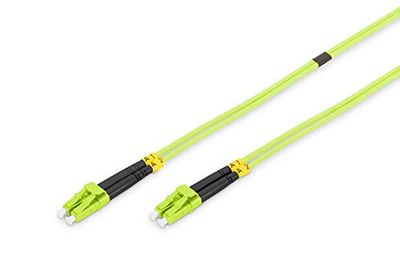 DIGITUS DK-2533-07-5 – Glasvezelkabel OM5 – 7 m – LC naar LC – Duplex Glasvezelkabel – 1/10/40/100 Gbit/s – MM Multimode Glasvezel LAN-Kabel – Vezeltype: 50/125 µ – Limoengroen (Lime Green)