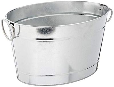 APS 36095 TIN Baignoire en métal galvanisé et PVC 11 l 40 x 22 cm
