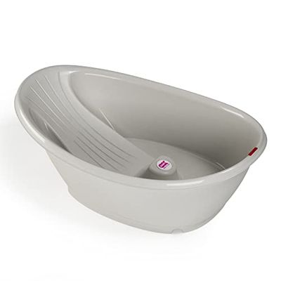 OKBABY Bella - La baignoire douillette pour le bain des nouveau-nés 0-12 mois - gris