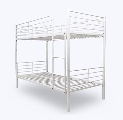 Venprodin Lit superposé métallique Blanc de 90 x 190 cm