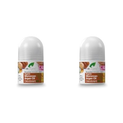 Dr.Organic Moroccan Argan Oil Deodorante 50 ml (Confezione da 2)