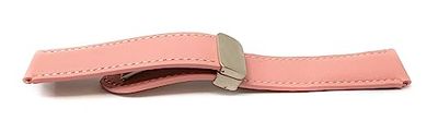 System-S Cinturino 20mm in pelle per Samsung Galaxy Watch 5 4 Smartwatch rosa, rosa., Eine Grösse