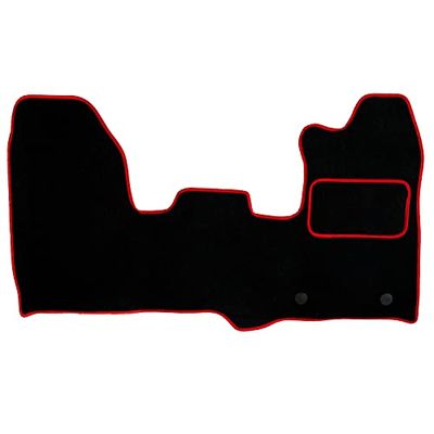 Sakura SS4553RD Carpet Floor Mat, Red Trim