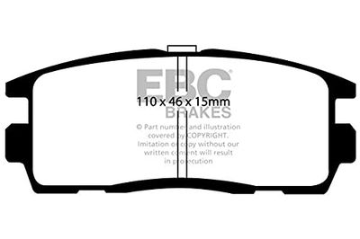 EBC Brakes DP61797 Green stuff Brake Pads 6000er-Serie