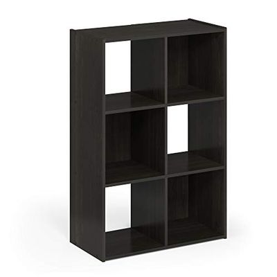 Furinno Estantes De Almacenamiento, Madera, Espresso, Talla Única, 18053Ex