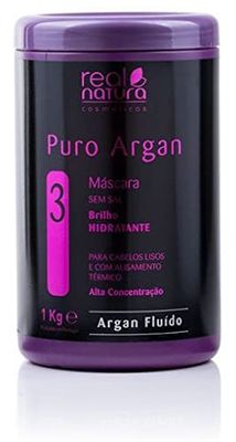 Real Natura - Maschera Senza Sale Puro Argan - 1 kg - Maschera Idratante e Nutriente