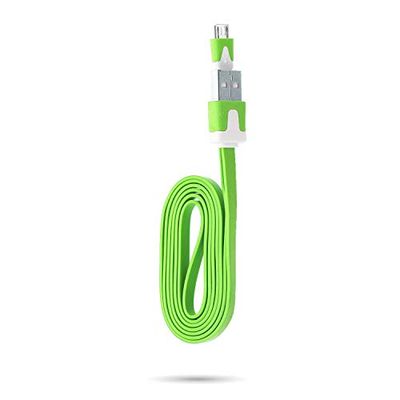 Shot Case laddningskabel för Nokia 3.2 USB/Micro USB universal Noodle (grön)