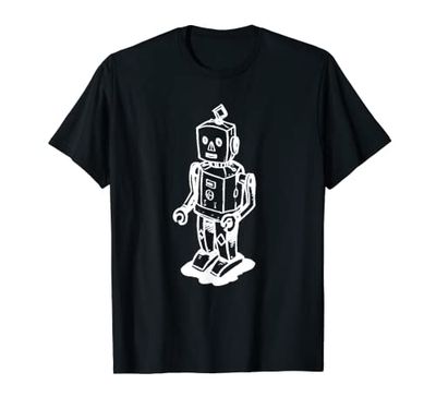 Robots Rule Vintage Retro Robot Toy Robotics Engineering T-Shirt