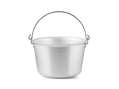 Agnelli Chaudron en Aluminium avec poignée en Arc Cm 30 Lt 8 Pot de Cuisine