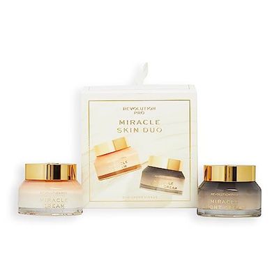 Revolution Pro Miracle Skin Duo Gift Set, Contains X1 Miracle Face Cream & X1 Miracle Night Face Cream, Hydrating Formulas, 2 x 50ml