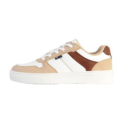 ROADSIGN Homme BALISTIC Basket, Blanc-Camel, 42 EU
