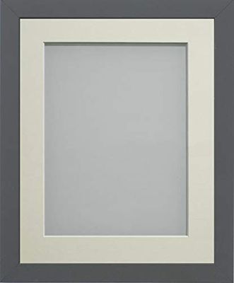 Frame Company Allington Grey Photo Frame with Ivory Mount, 7x5 for 6x4 inch, fitted with perspex