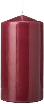 Spaas Scented Cylinder Pillar Candle 80, 65 Hours-Berry Cocktail vela cilíndrica perfumada horas, cocktail de bagas, cera de parafina, vermelho vinho, D 80 mm x H 150 mm, 540