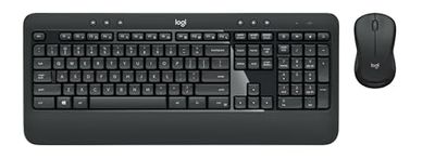 Logitech MK540 Advanced Combo Tastiera e Mouse Wireless per Windows, Layout Tedesco QWERTZ - Nero
