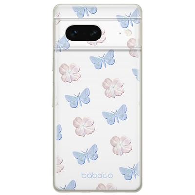 Babaco ERT GROUP mobile phone case for Google PIXEL 7 original and officially Licensed pattern Flowers 043 optimally adapted to the shape of the mobile phone, case made of TPU