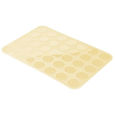 Zenker 43546 Stampo in silicone per Macarons, Crema e Marrone