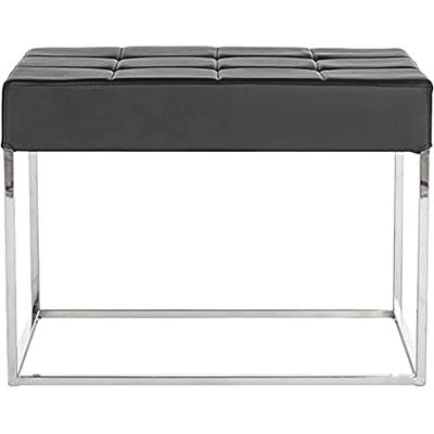 Safavieh Roitfeld otoman, metal, czarny/srebrny