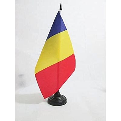 Drapeau de table Andorre Civil 21x14cm - PETIT Drapeaux DE BUREAU andorran sans écusson 14 x 21 cm - AZ FLAG