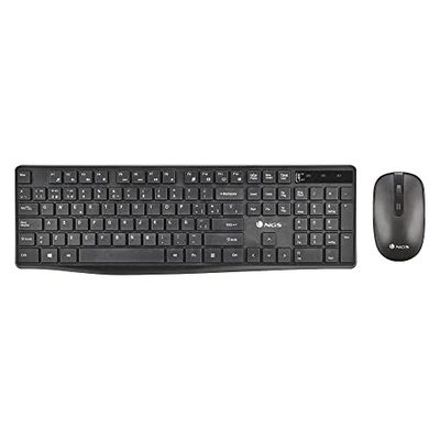 NGS HYPE KIT - Draadloos multimode toetsenbord + muisset, DPI: 800/1200/1600, Tri Mode connectie BT4.0+BT4.0+2,4G (Spaanse QWERTY)