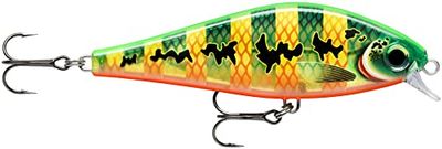 Rapala - Esca da Pesca Artificiale Spinning Super Shadow Rap - Esca di Simulazione per Acqua Dolce con Labbro d'Immersione - Profondità di Nuoto 0.9-1.2m - 11cm/38g - Prodotta in Estonia - Peacock