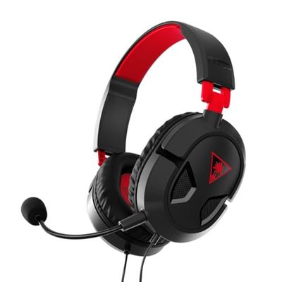 Turtle Beach Recon 50PC Casque Gaming w/ 3.5mm Connexion pour PC, PS5, PS4, PS4 Pro, Xbox Series X, Xbox Series S et Xbox One et Appareils Mobiles avec prise 3,5 mm