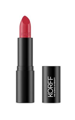 Korff Rossetto Lumi-matt, Colore intenso e Ottima Tenuta, Texture Cremosa, con Collagene, Acido Ialuronico e Vitamina E, 04 Deep Rose, 4,2 ml