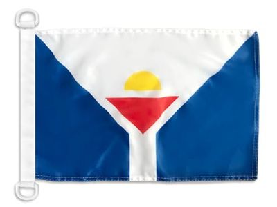AZ Flag St. Martin Nautic flagga 45 x 30 cm - Flagga på ön Saint-Martin - Frankrike 30 x 45 cm