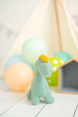 Peluche infantil bebe dinosaurio verde