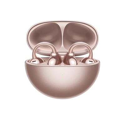 HUAWEI FreeClip, Design innovativo con clip per un comfort senza pari, Ascolta con open-ear, Cancellazione del rumore AI per chiamate, Batteria lunga durata, Android & iOS, Italia, Rose Gold