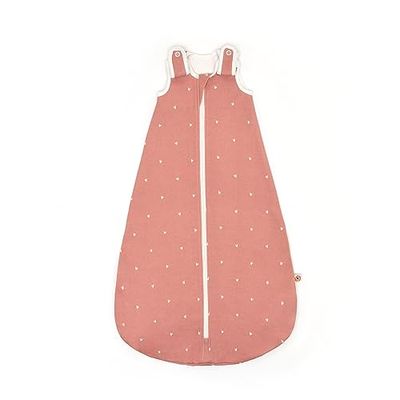 Ergobaby Saco de Dormir Bebe, Algodón, dormir para todo el año - TOG 1.0, Rose Hearts, 44.5 68.5 cm, 0 6 Meses