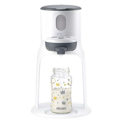 BÉABA preparador/calentador de biberon, dispensador de agua a temperatura precisa, instantáneo, rápido, función de baño, 2temperaturas, calentador de botellas extraíble, BibExpresso, Blanco