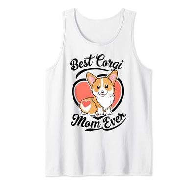 Mejor Mamá Corgi Cada, Corgi Booty Mom Camiseta sin Mangas