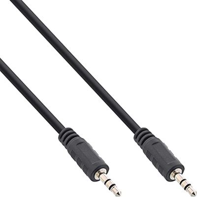 InLine 99932E jack kabel, 3,5 mm stekker/stekker, stereo, 0,3 m