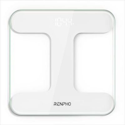 RENPHO Bathroom Scales for Body Weight with LED Display, Weighing Scales with Highly Accurate to 0.1lb, Batteries Included, 400 lbs/180kg Capacity, Core TS