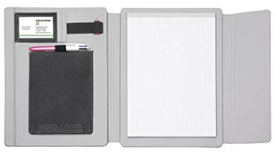VELOFLEX 5232980 Velobag Tablet Organizer, DIN A4, PU, met magneetsluiting, 2-delig, Universele Tablethouder, zwart-grijs