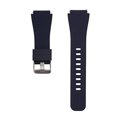 System-S Armband flexibelt av silikon 20 mm för Huawei Watch 2 Smartwatch mörkblå, Mörkblå, Eine Grösse, Klassisk
