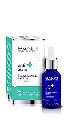 Intense Anti-Acne Face Concentrate with Active Salicylic Acid and Tea Tree Oil - Deep Cleansing Ampoule for Oily, Combination Skin - Prevents Blackheads and Imperfections, Balances Sebum Production