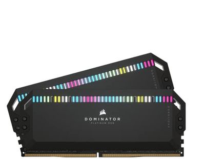 CORSAIR DOMINATOR PLATINUM RGB DDR5 RAM 32 GB (2 x 16 GB) 6000 MHz CL36 Intel XMP compatibel iCUE computergeheugen - zwart (CMT32GX5M2E6000C36)
