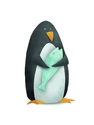 Komar Muurafbeelding | Cute Animal Penguin | Poster, afbeelding, kinderkamer, woonkamer, slaapkamer, decoratie, kunstdruk | zonder lijst | P111C-30x40 | grootte: 30 x 40 cm (breedte x hoogte)