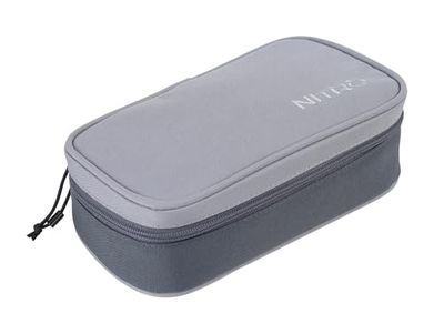 Nitro Pencil Case XL con geo triangolo e orario, astuccio, astuccio, astuccio per matite, grafite, Astuccio