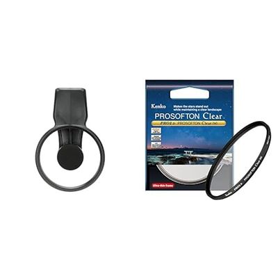 EXAPRO Set fotografico per smartphone con clip per filtri + Kenko PRO1D PROSOFTON Clear ø49mm