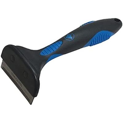 Croci C6067190, Slanatore per Cane a Pelo Lungo, fino ai 24 kg, Nero/Blu, L