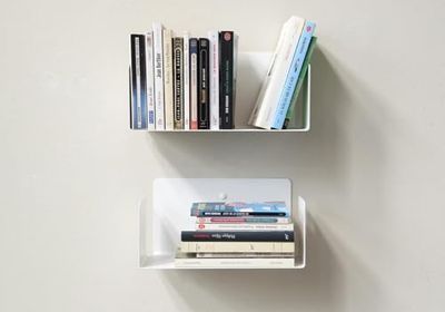 TEEbooks Boekenkasten, 30 x 15 cm, wit, 2 stuks