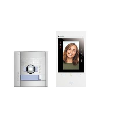 BTICINO, Flex'ONE Set Classe 300EOS con Netatmo + Sfera, primo smart internet Wi-Fi con Alexa, fotocamera a colori ottimizzata, touch screen da 5", app Home+Security, tecnologia a 2 fili, 363518