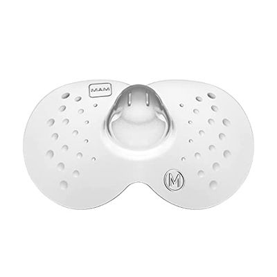 MAM Borstvoedingshoedjes maat M (diameter 20 mm) in set van 2, extra zachte borsthoedjes ter bescherming bij borstvoeding, tepelbescherming voor maximaal huidcontact tussen moeder en kind