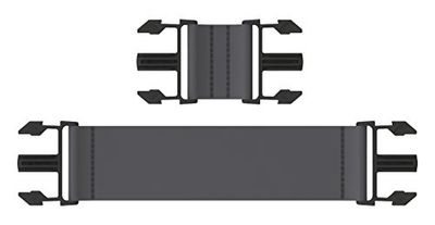 Pigro Felice 921993 Extra Clips (6 long & 4 short clips) Piscina Galleggianti, Nero Opaco