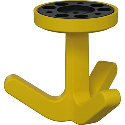 HEWI Drievoudige draaihaak 477.94B030 elastisch, kunststof TPU mosterdgeel mat