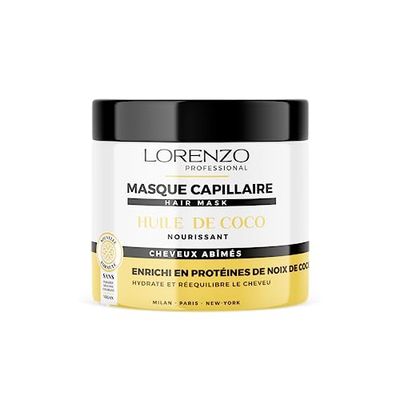 Mascarilla capilar de coco (Cabello dañado) 500 ml Lorenzo Profesional